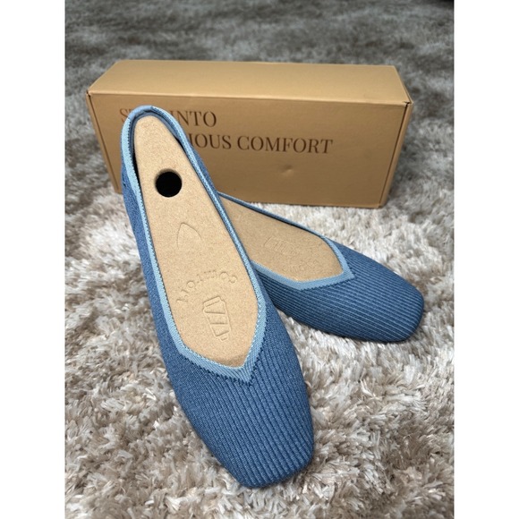 VIVAIA Square-Toe V-Cut Flats (Margot™ 2.0) EU 39 / US 8 - Picture 7 of 9
